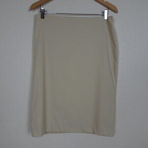 Chaps Pencil Skirt Women's Size 10 Beige Lined Career Office Work